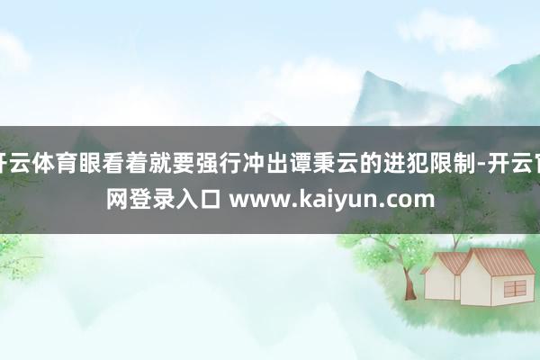开云体育眼看着就要强行冲出谭秉云的进犯限制-开云官网登录入口 www.kaiyun.com