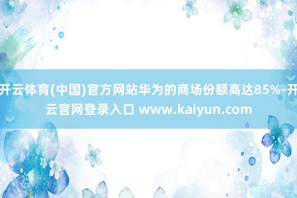 开云体育(中国)官方网站华为的商场份额高达85%-开云官网登录入口 www.kaiyun.com