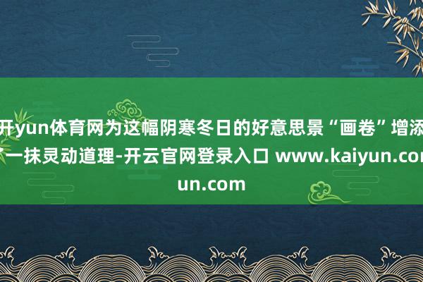 开yun体育网为这幅阴寒冬日的好意思景“画卷”增添了一抹灵动道理-开云官网登录入口 www.kaiyun.com