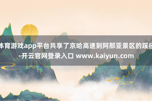 体育游戏app平台共享了京哈高速到阿那亚景区的蹊径-开云官网登录入口 www.kaiyun.com