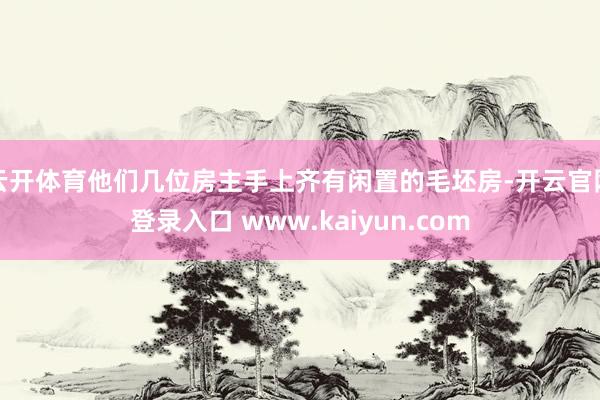 云开体育他们几位房主手上齐有闲置的毛坯房-开云官网登录入口 www.kaiyun.com
