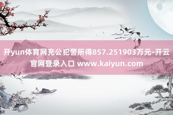 开yun体育网充公犯警所得857.251903万元-开云官网登录入口 www.kaiyun.com